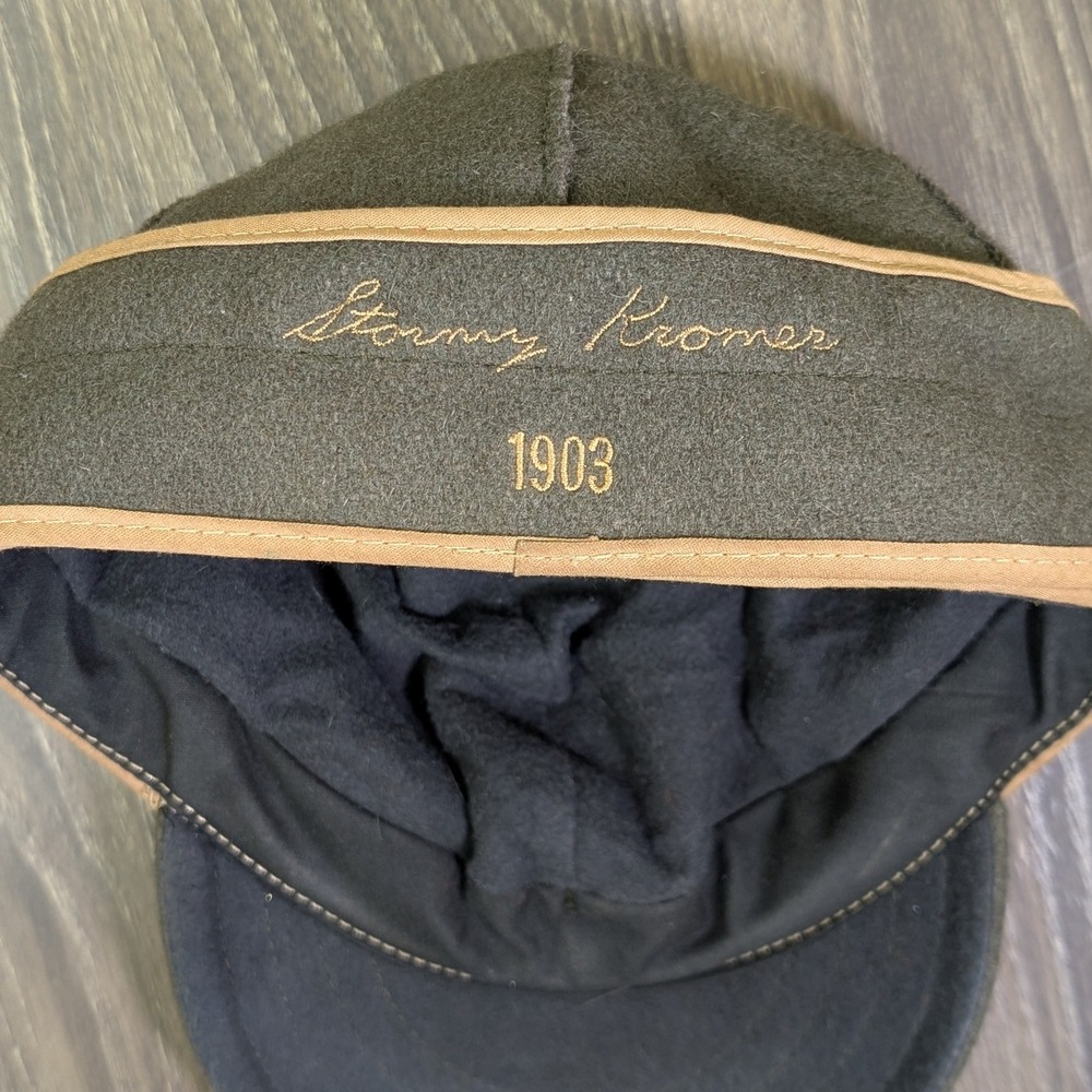 Stormy Kromer The Original Cap Size 7 1/4 Olive Green Wool Earflap Hat Mens USA - Picture 4 of 8